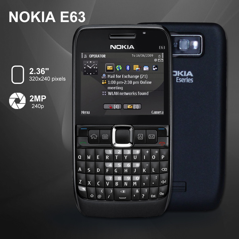Buy Nokia E63 Phone 3g Black Refurbished Black Online At Low